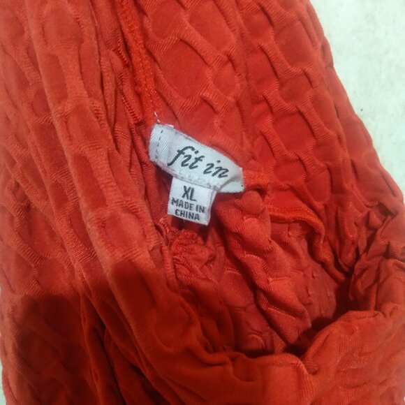 FIT IN red scrunch honeycomb butt biker shorts size XL - Picture 6 of 7